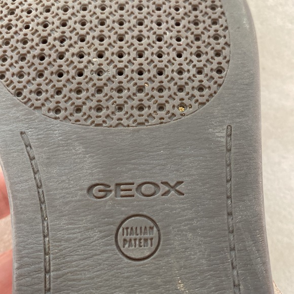 GEOX respira gold metallic and skin/nude color (pale rose) breathing sandal 39.5 - Picture 7 of 13